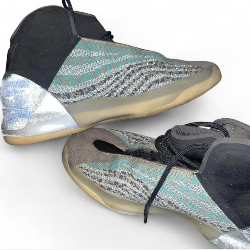 SOLD- Adidas— Yeezy quantum teal blue sneakers